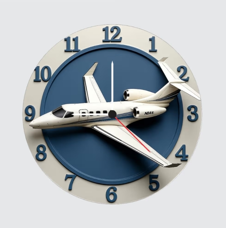 Jet Engine Clock