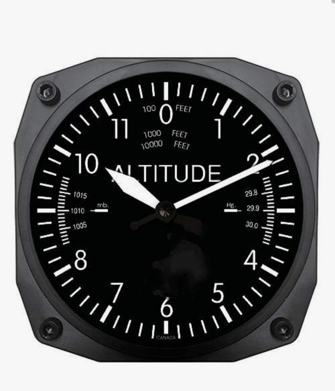 Altimeter Wall Clock