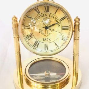 Compass Desk Clock