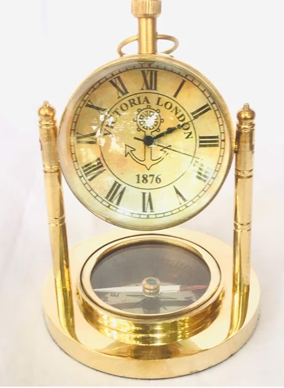 Compass Desk Clock