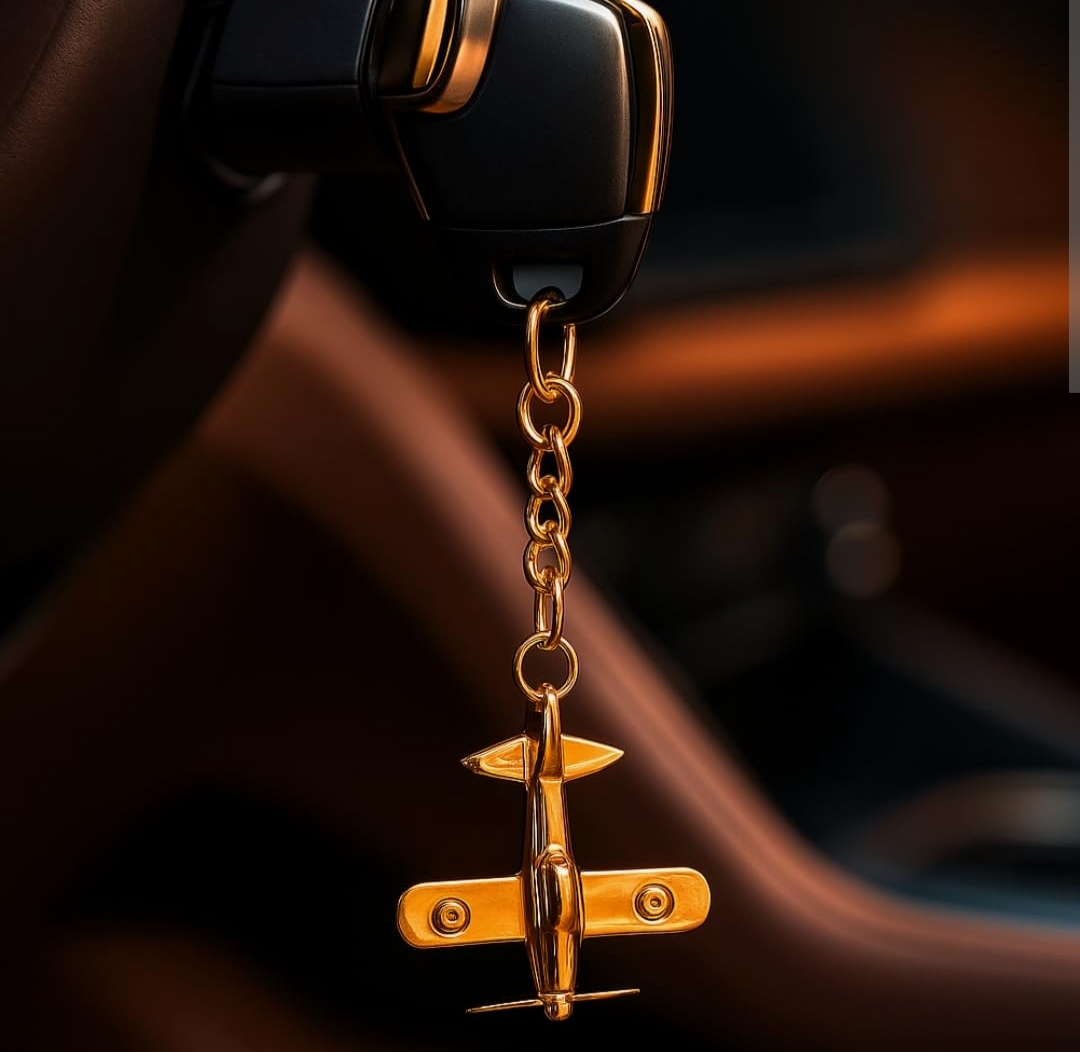 Metal Jet Keychain